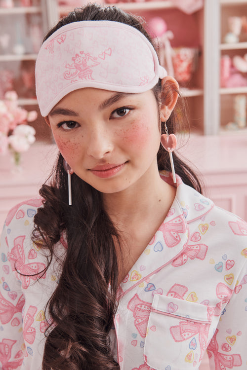 LoveShackFancy x Roller Rabbit Doily Beux Women's Long Sleeve Polo Pajama