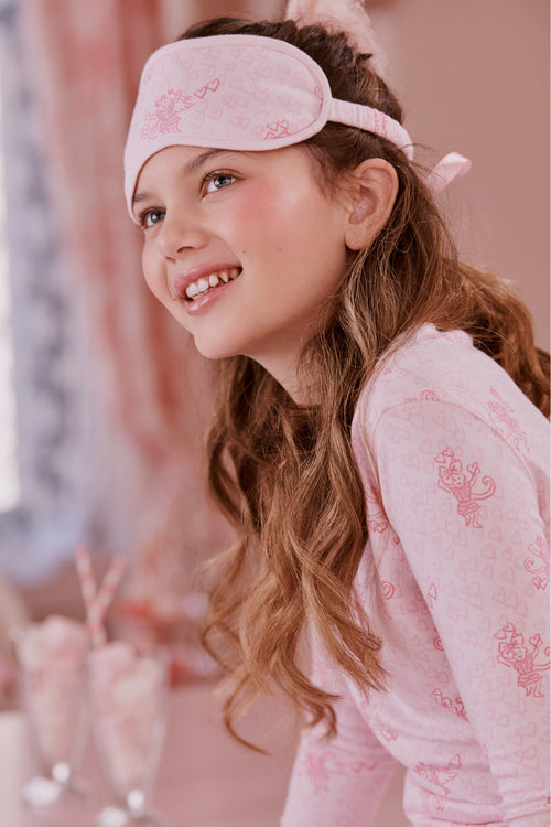 LoveShackFancy x Roller Rabbit Cupid's Kiss Eye Mask