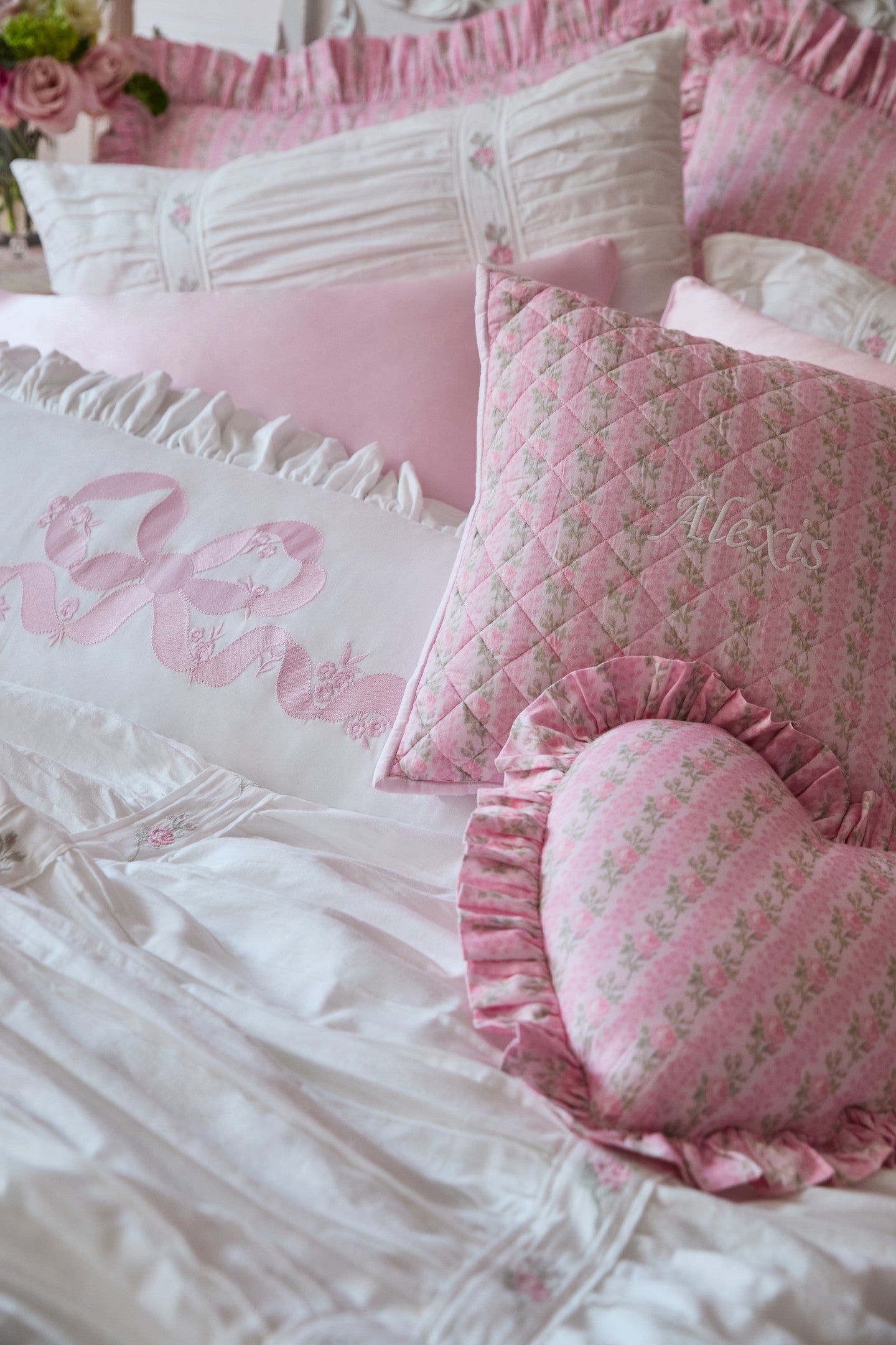 LoveShackFancy Forever In Love Pillow - Thumbnail 2