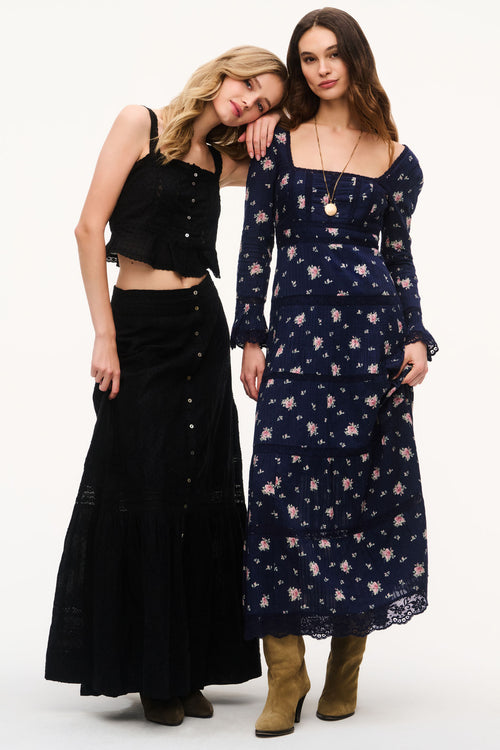 Ivelle Floral Cotton Maxi Dress