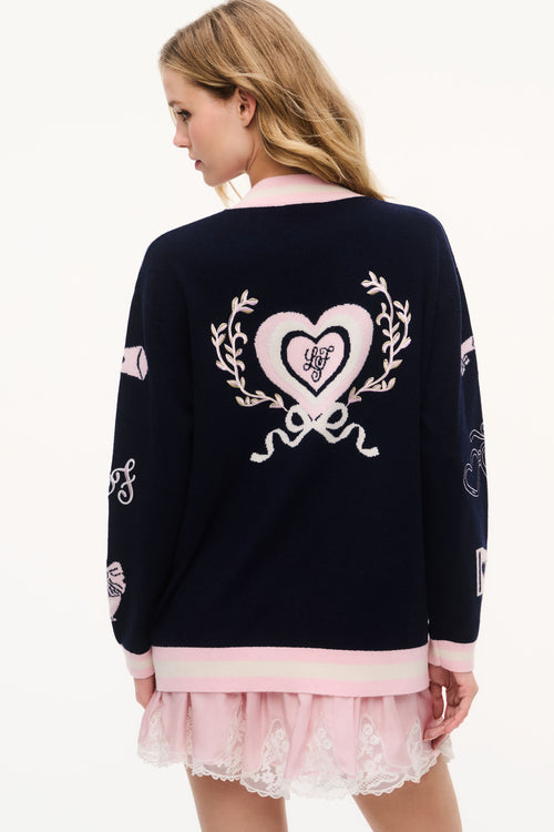 Everdine Wool Varsity Cardigan