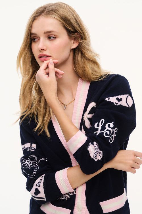 Everdine Wool Varsity Cardigan