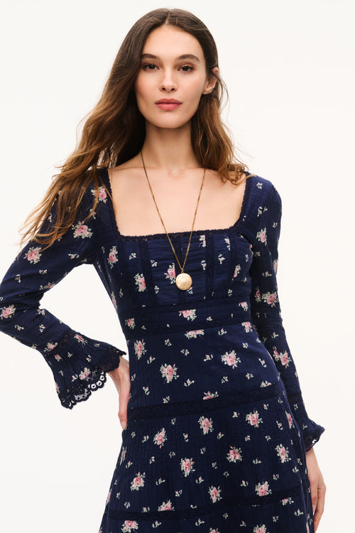 Ivelle Floral Cotton Maxi Dress
