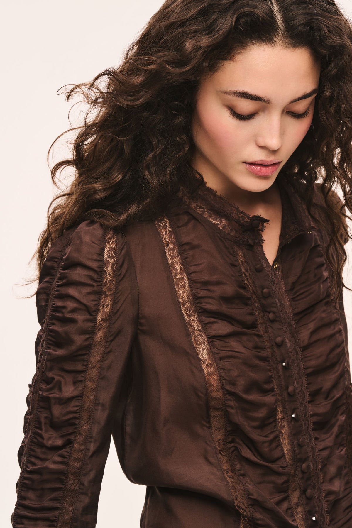 Jacque Silk Lace Blouse