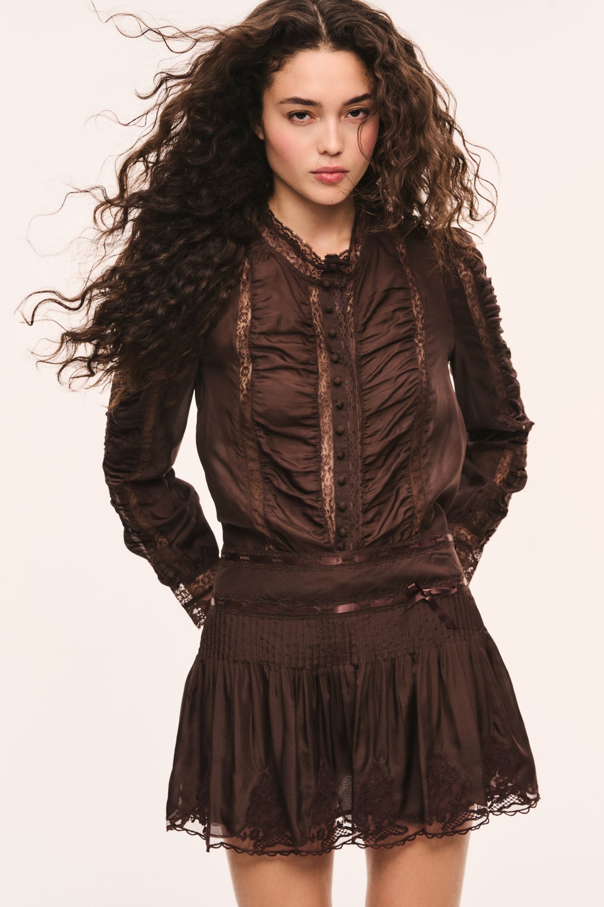 Jacque Silk Lace Blouse