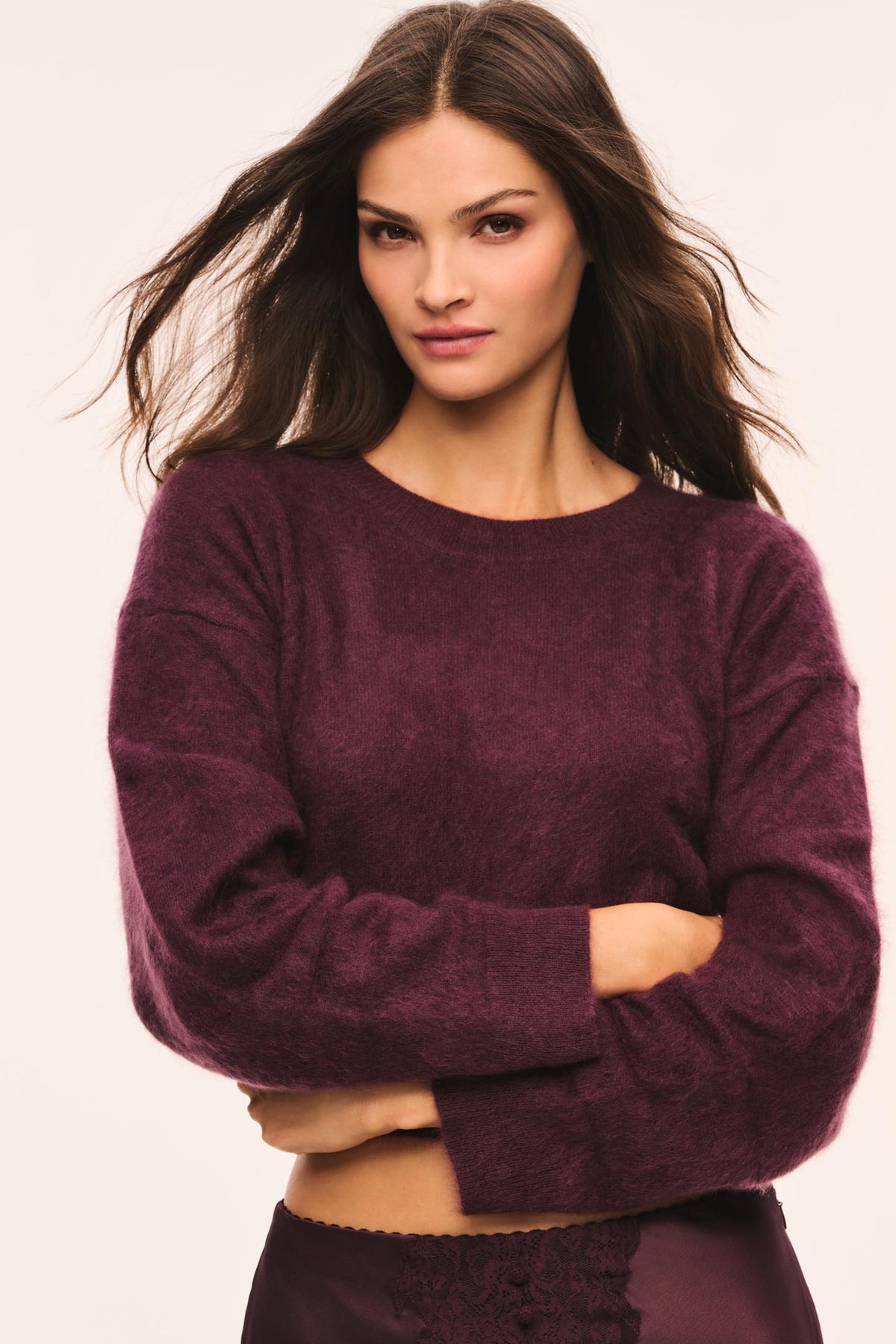Bellaman Brushed Wool-Cashmere Sweater