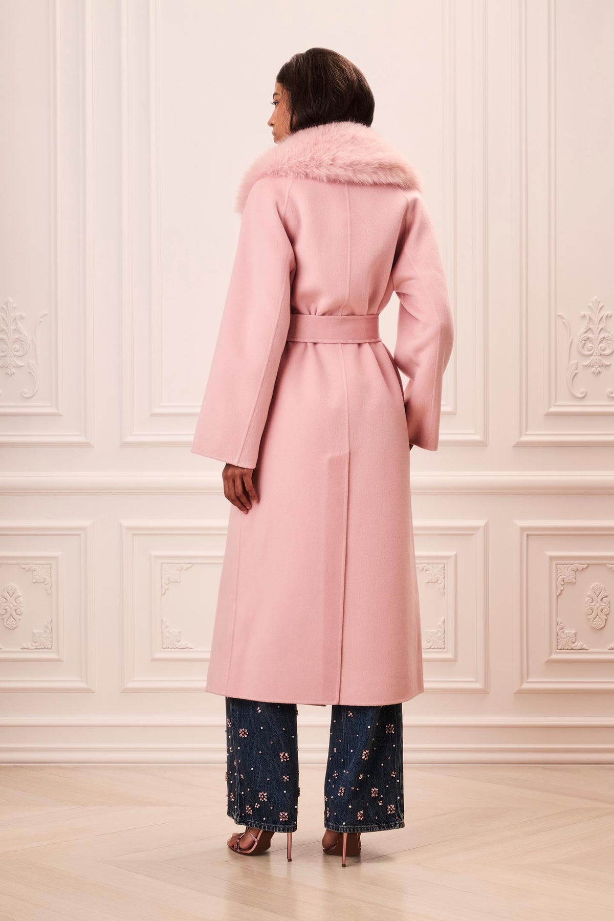 Katniss Faux Fur Collar Wool Coat