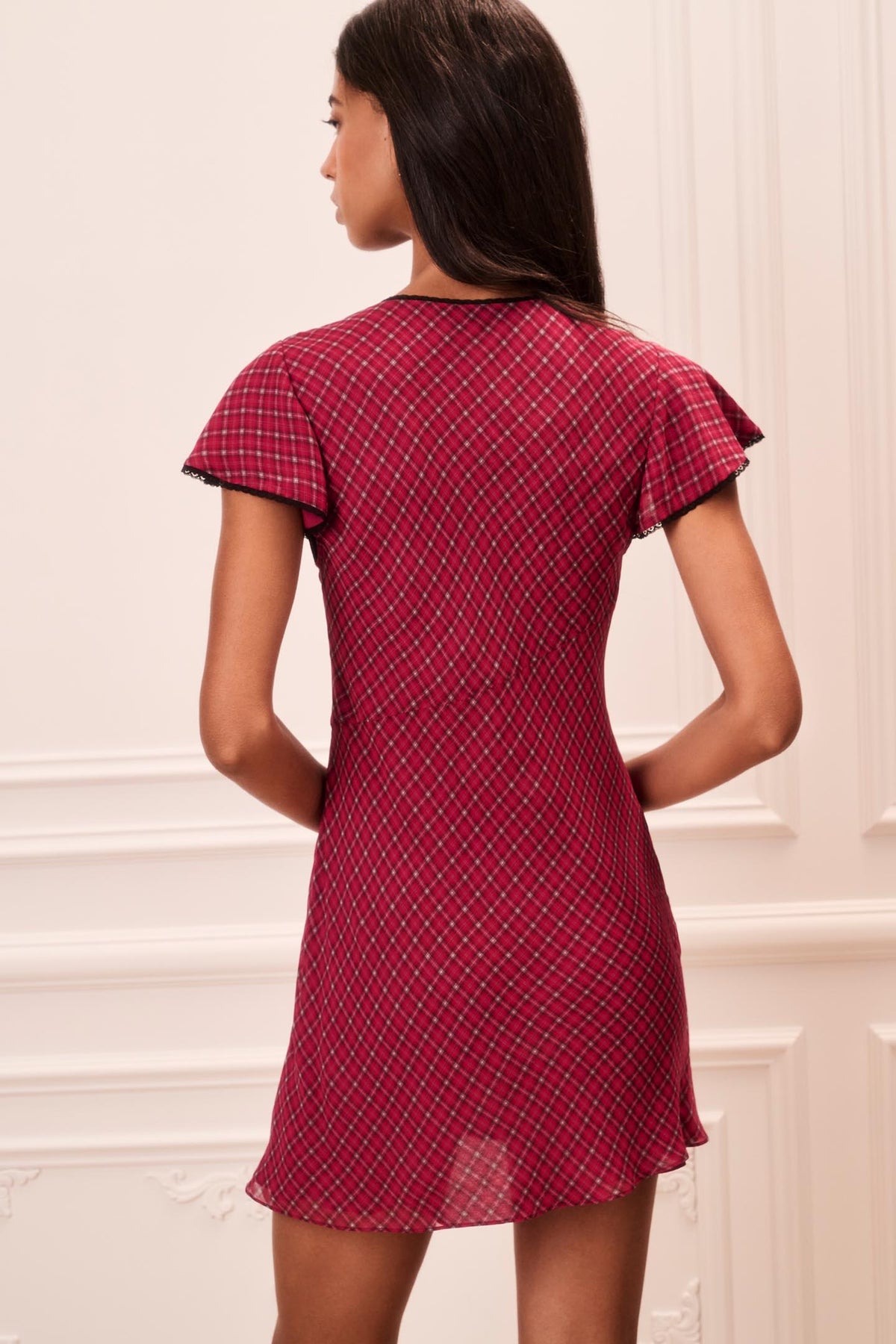 Klielle Tartan Mini Dress