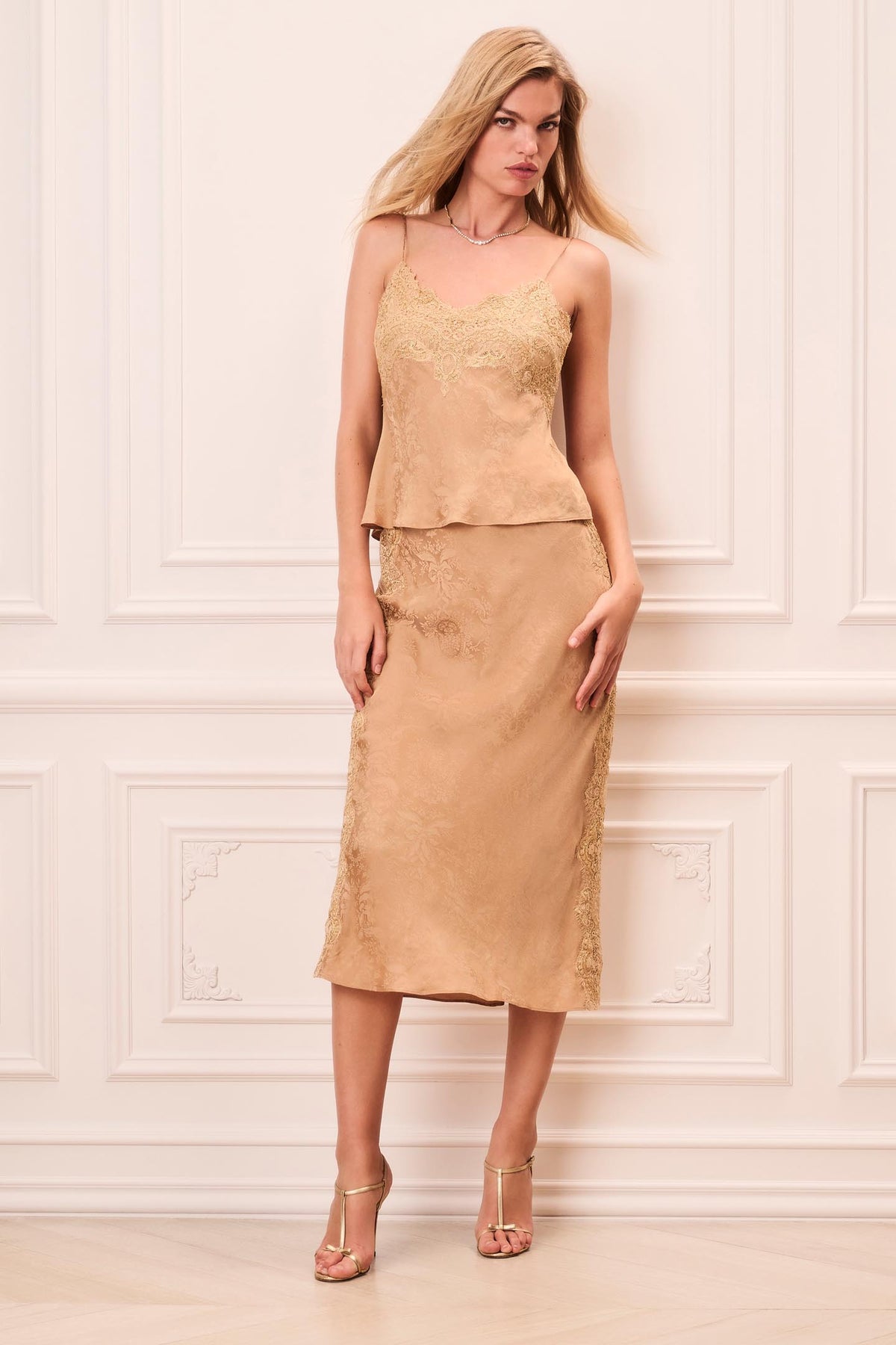 Nolah Jacquard Midi Skirt