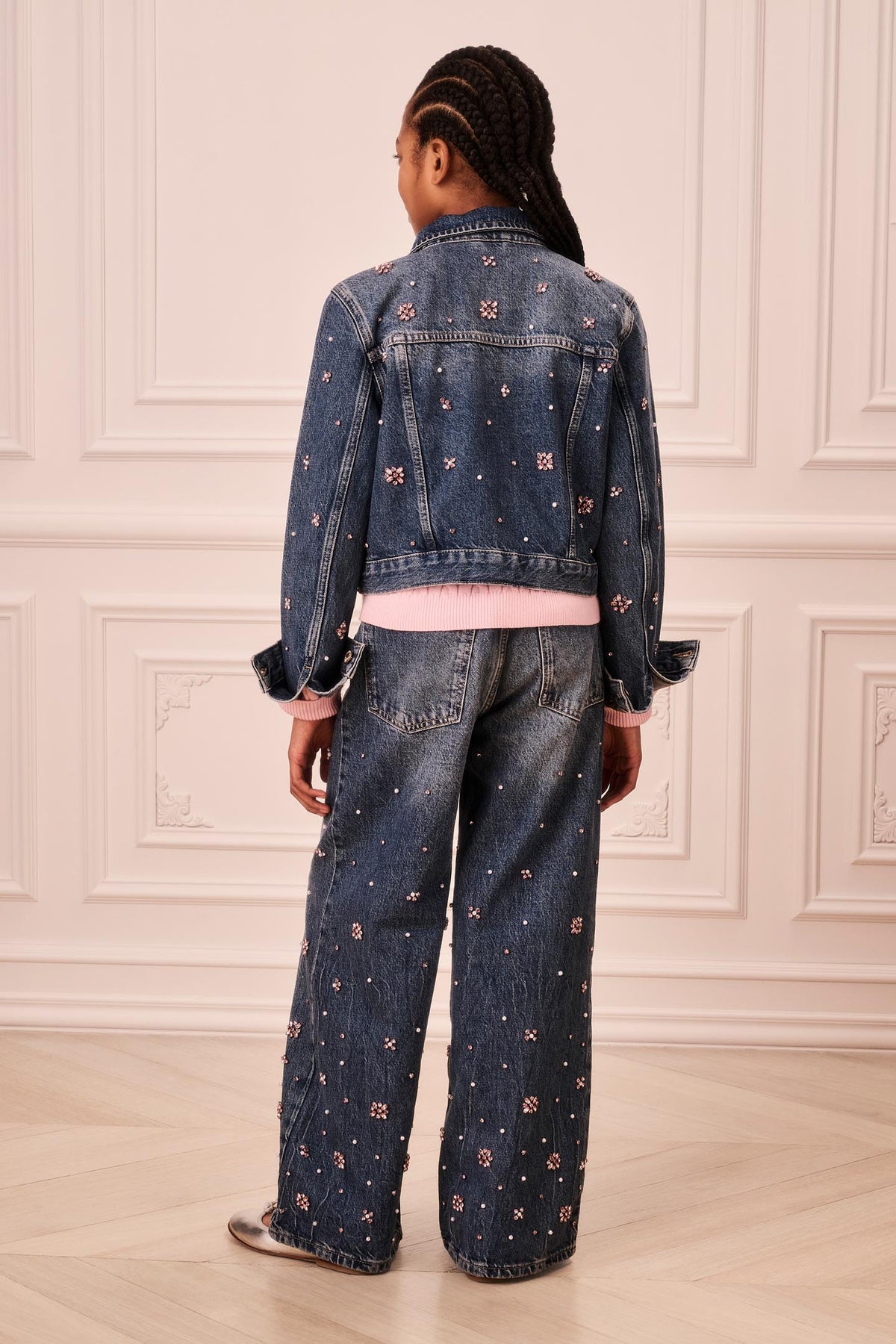 Tween Bejeweled Denim Lavina Jacket