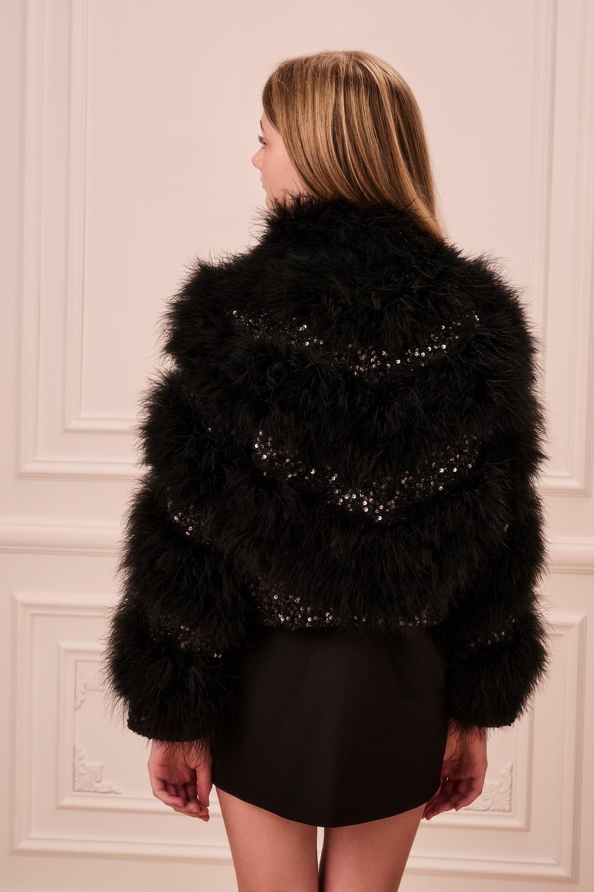 Tween Sequin Feather Trislyn Jacket