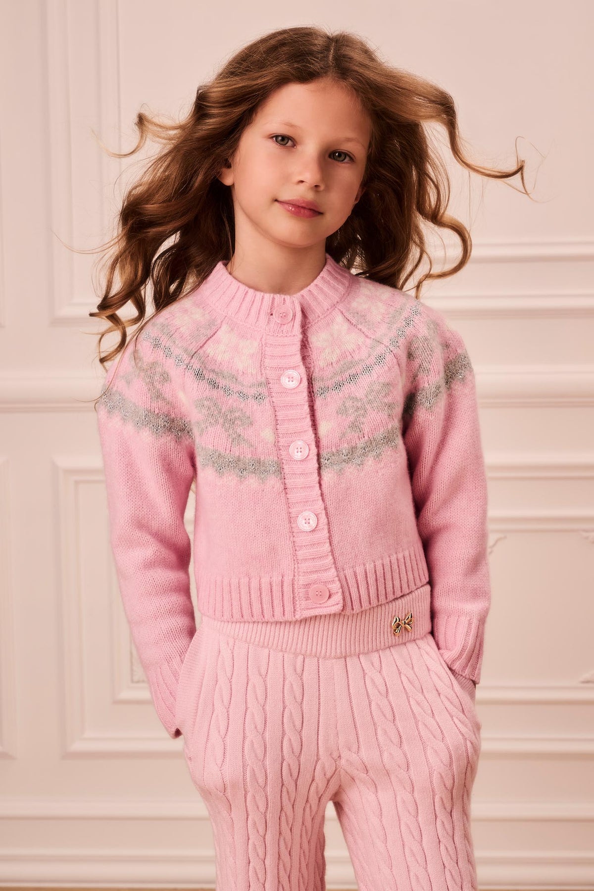 Little Girls Fair Isle Wrenna Cardigan