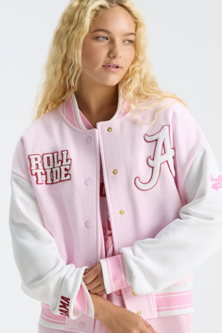 Fanatics x LoveShackFancy Collegiate Varsity Jacket