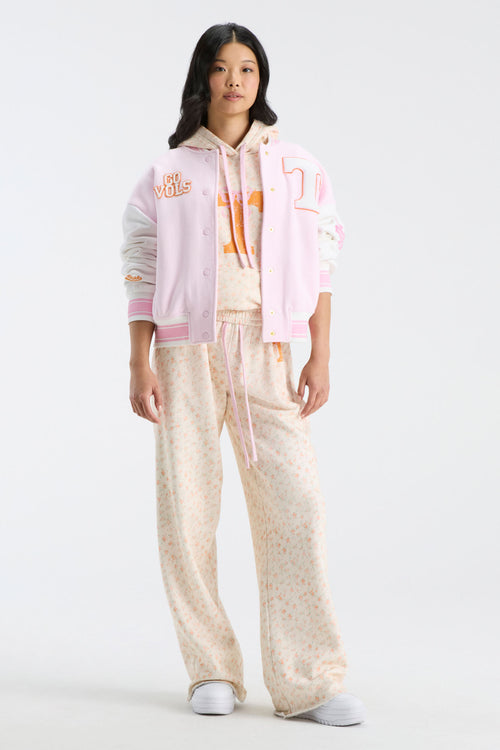Fanatics x LoveShackFancy Collegiate Varsity Jacket
