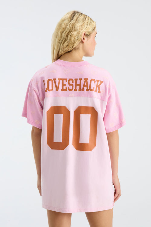 Fanatics x LoveShackFancy Varsity Crush Jersey Dress