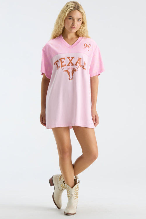 Fanatics x LoveShackFancy Varsity Crush Jersey Dress