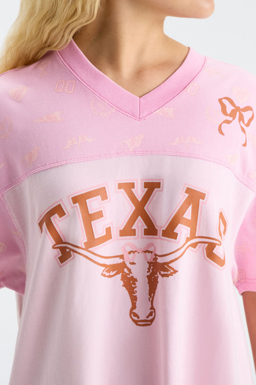 Fanatics x LoveShackFancy Varsity Crush Jersey Dress