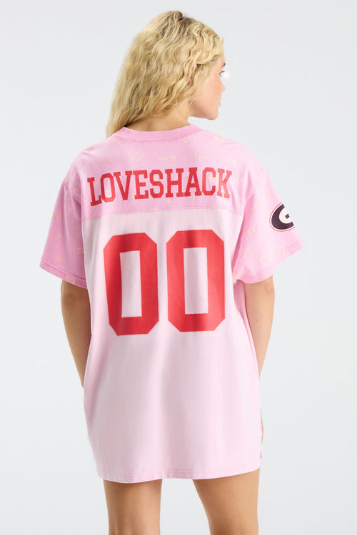 Fanatics x LoveShackFancy Varsity Crush Jersey Dress