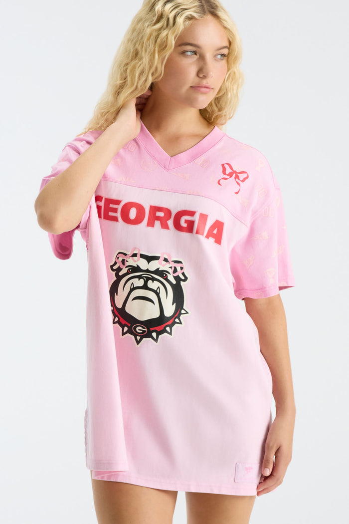 Fanatics x LoveShackFancy Varsity Crush Jersey Dress