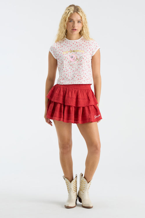 Fanatics x LoveShackFancy Marykate Ringer Tee