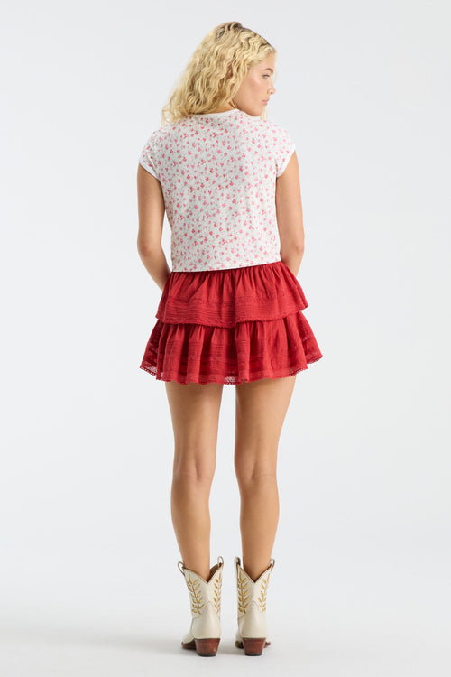Fanatics x LoveShackFancy Ruffle Mini Skirt