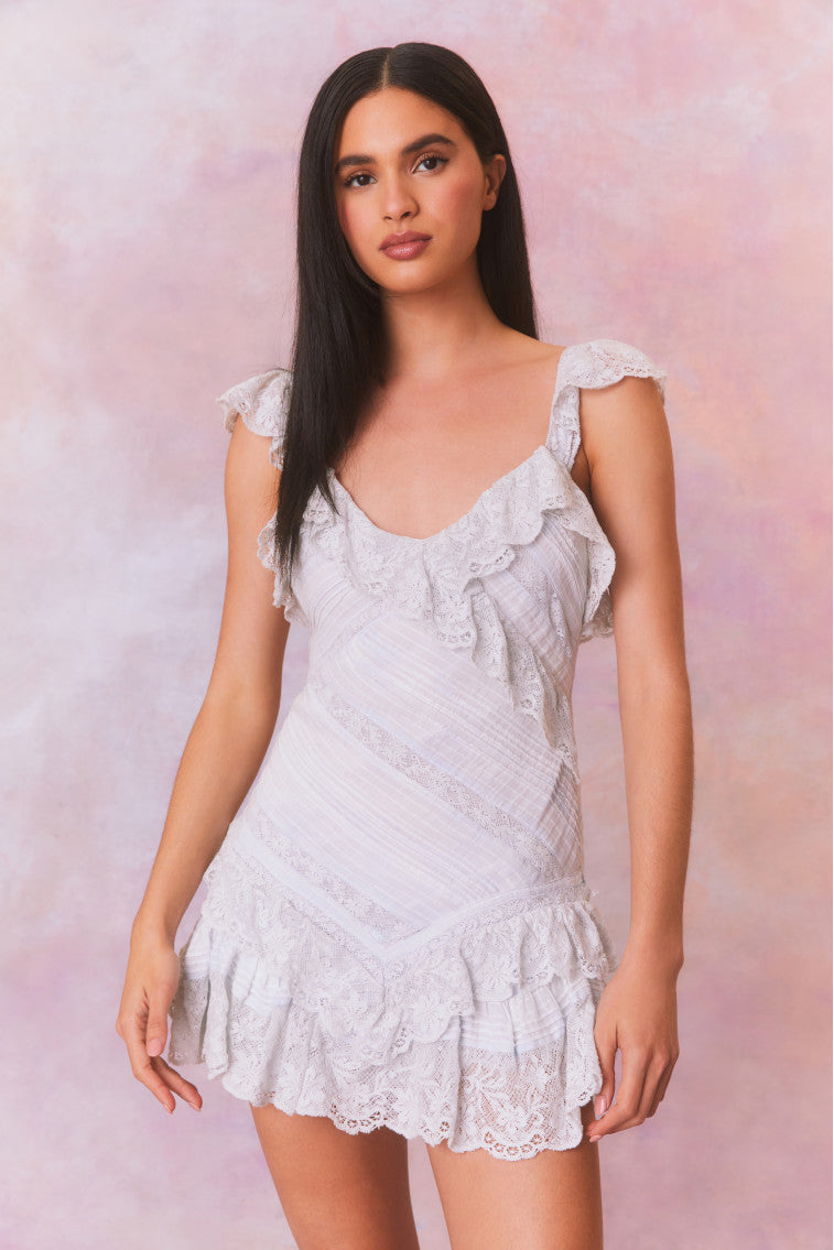 Bensley Cotton Lace Mini Dress