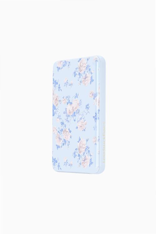 Case-Mate x LoveShackFancy 5K mAh Wireless Portable Charger Works With MagSafe - Everblooming Rosettes