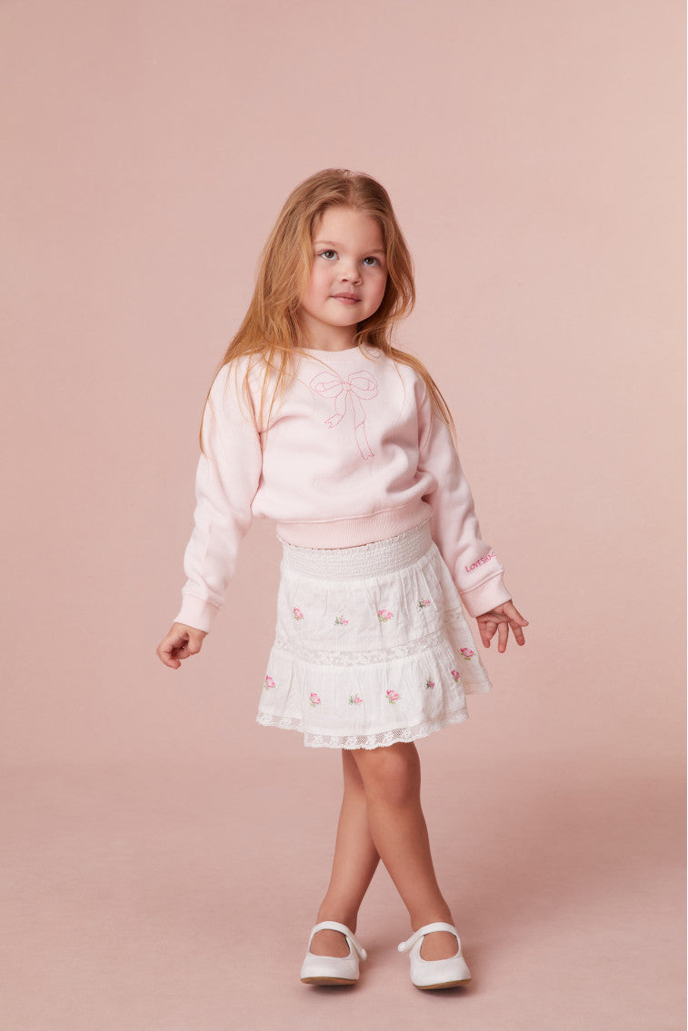 Girls Oaklee Pullover Bow Sweater