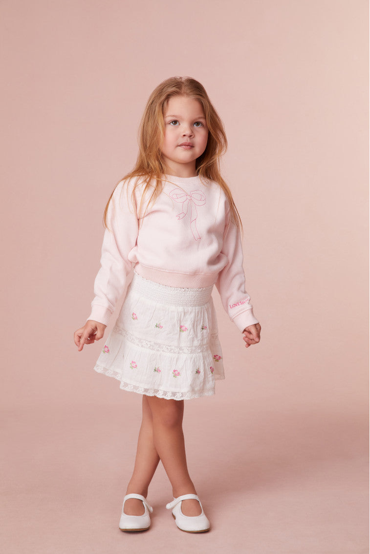 Girls Oaklee Pullover Bow Sweater