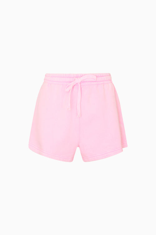 Pink shorts on a white background
