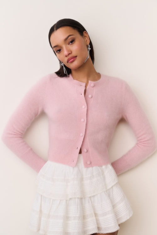 Adeanne Fitted Cashmere Cardigan