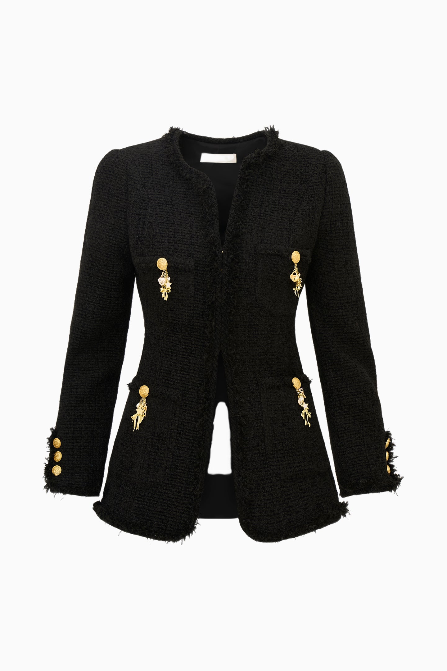 Adrina Tweed Embellished Jacket