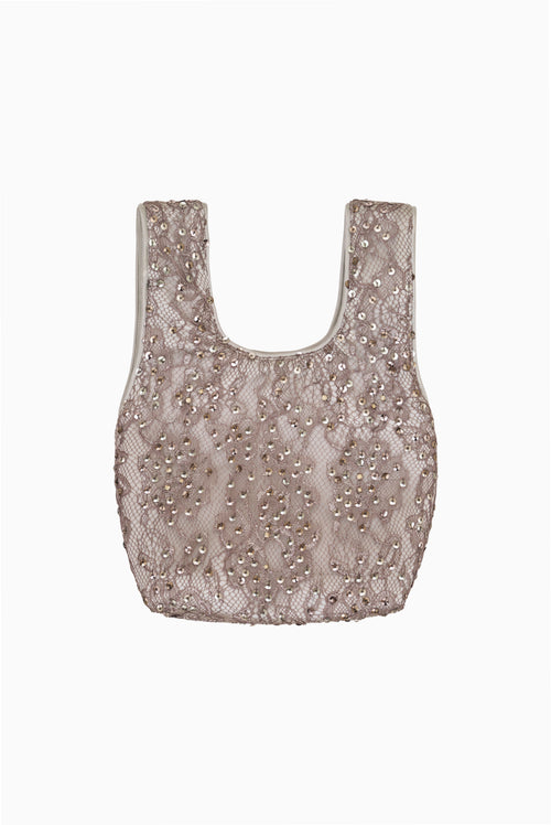 Aino Sequin Lace Mini Purse