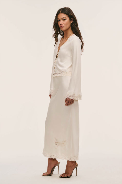 Avelaine Crepe Maxi Skirt