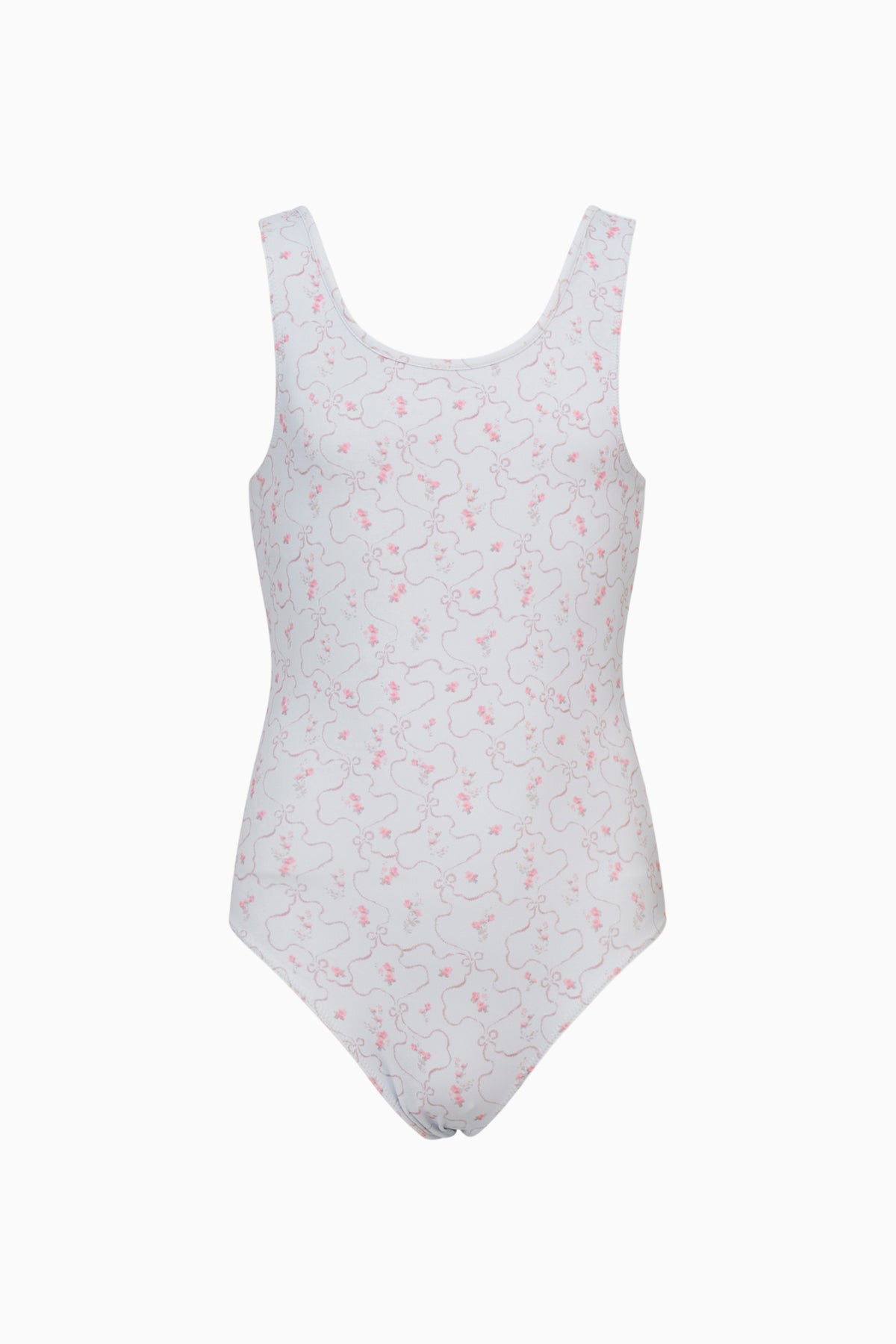 Girls Aldora Blue Floral Swimsuit main image 0
