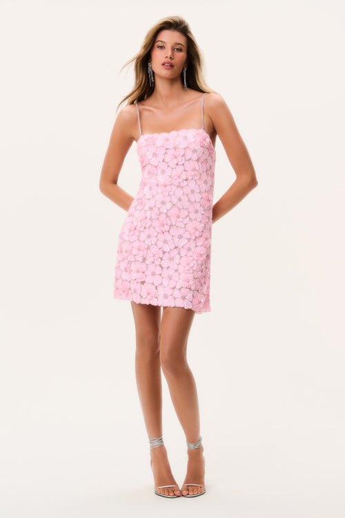 Aleria Hand-Beaded Sequin Mini Dress
