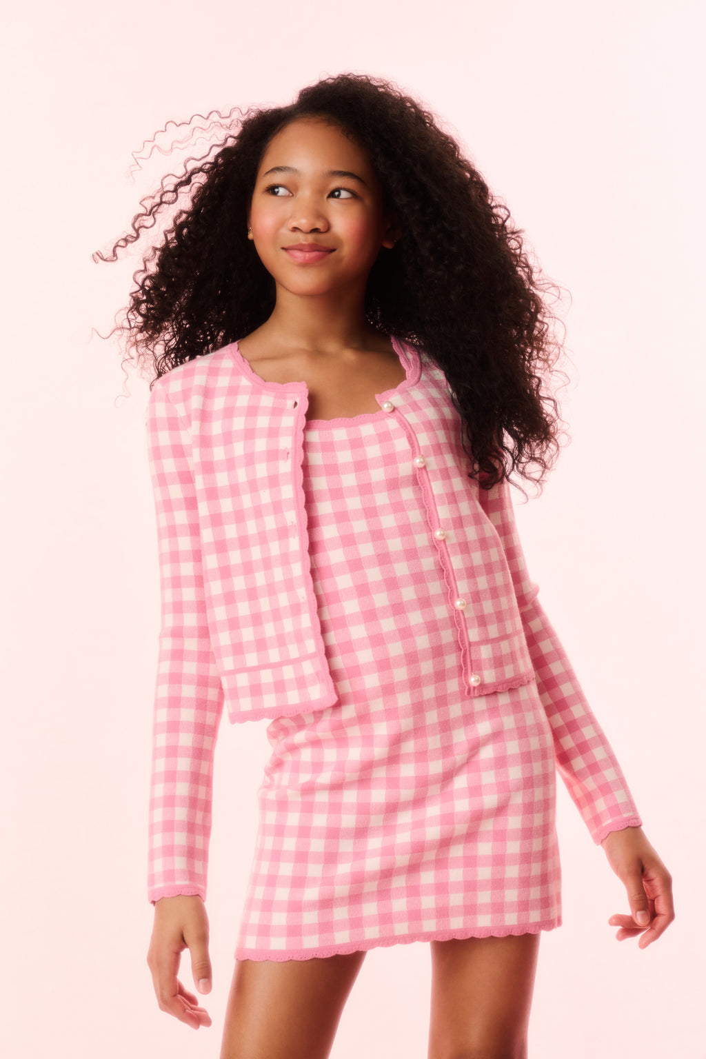 Alhambra Checkered Knit Jacket