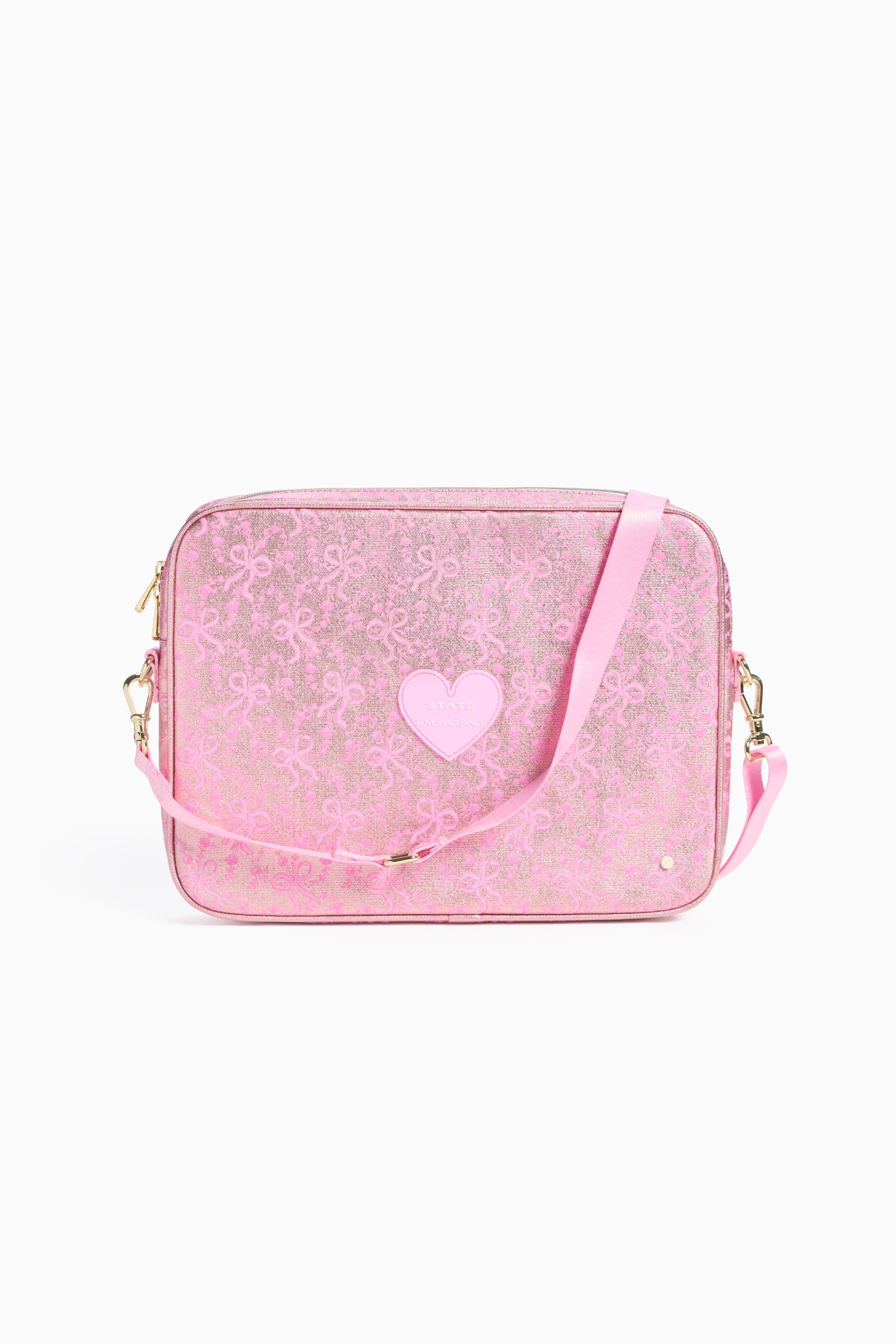 STATE x LoveShackFancy Metallic Bow Allen Laptop Case