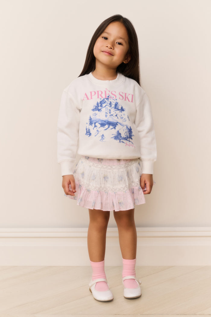 Little Girls Amethyst Ski Pullover
