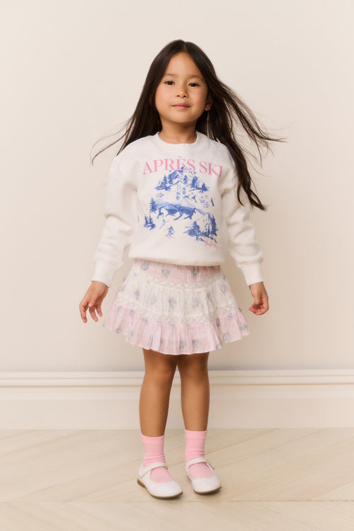 Little Girls Amethyst Ski Pullover
