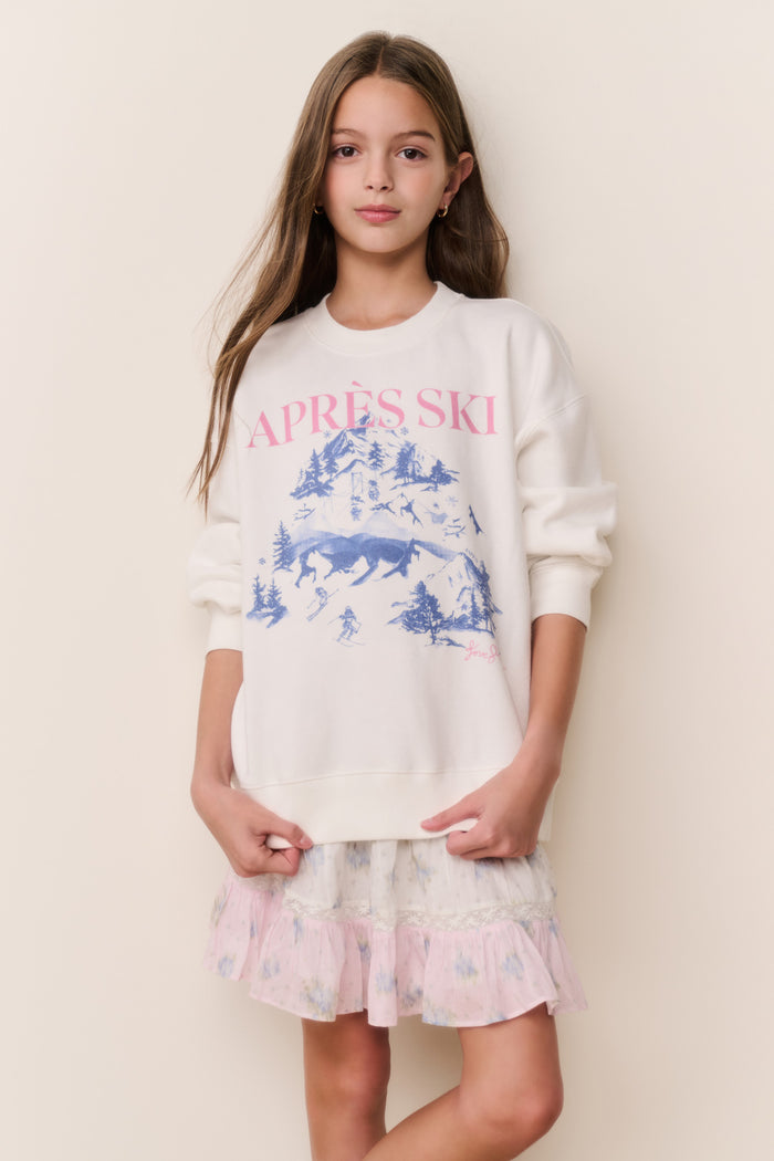 Tween Amethyst Ski Pullover