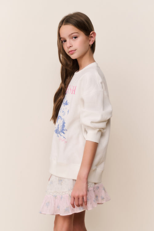 Tween Amethyst Ski Pullover