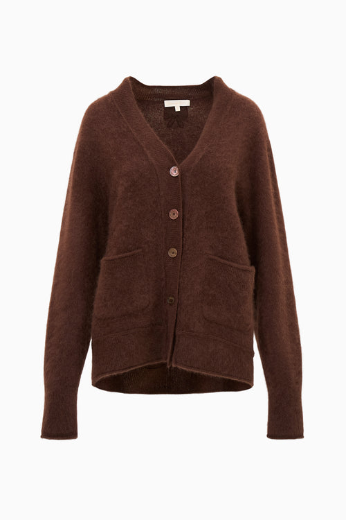 Applene Brushed Cashmere Cardigan
