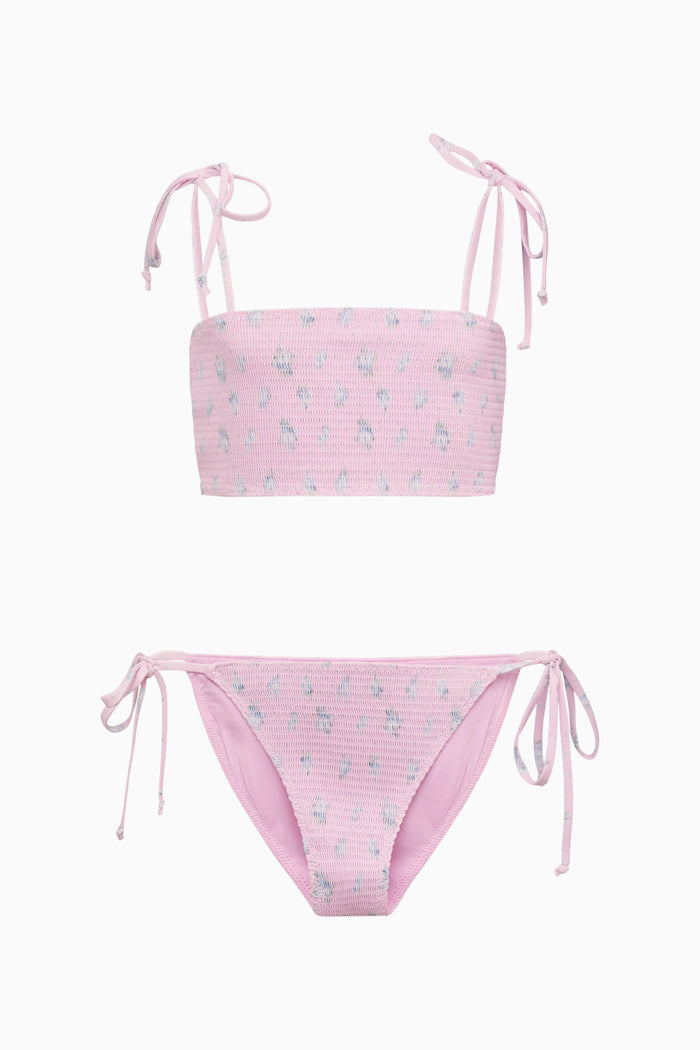 Tween Asta Smocked Floral Bikini