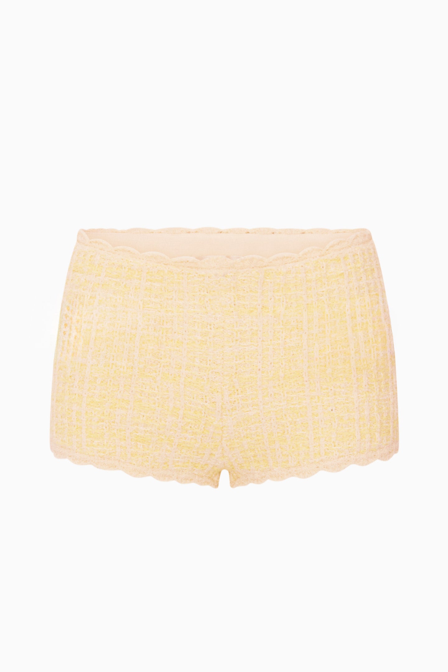 Tweed Knit Low Rise Fitted Hot Pants | LoveShackFancy