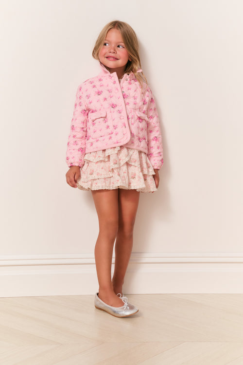 Girls Aubrina Floral Quilted Jacket