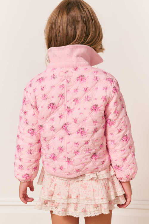 Girls Aubrina Floral Quilted Jacket
