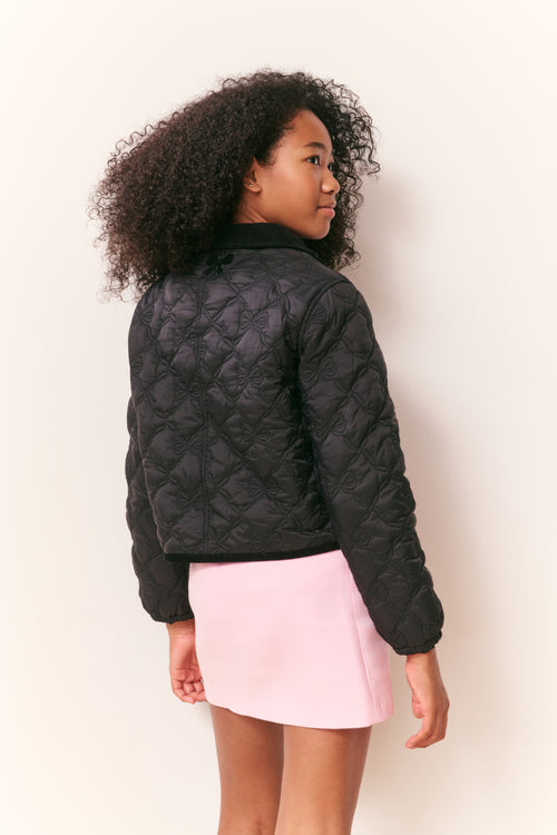 Girls Aubrina Quilted Bow Jacket