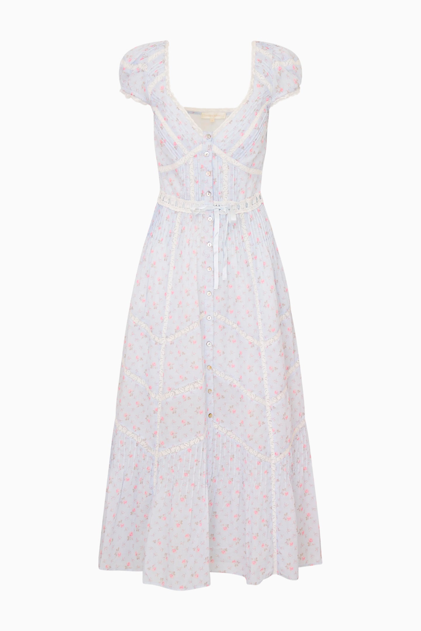 Aurela Floral Cotton Midi Dress