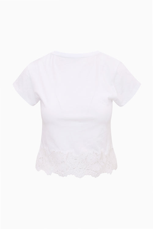 Avelina Cotton Lace Tee